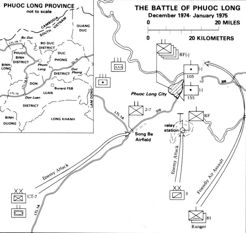 Map of the Battle of Phuoc Long