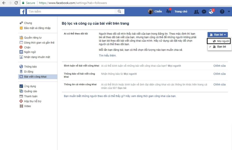 Làm thế nào để bạn ẩn mình với công chúng trên facebook