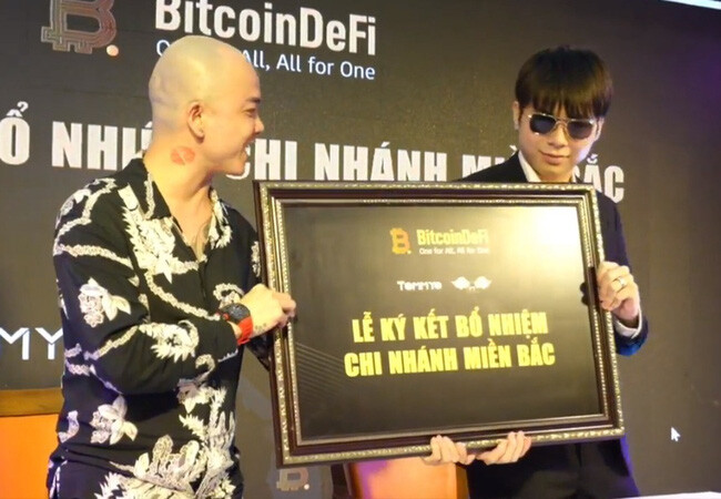 Phạm Tuấn làm đại diện đa cấp tiền số BitcoinDeFi