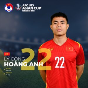 Lý Công Hoàng Anh là ai? Gặp gỡ “linh hồn” trấn khu trung tuyến của U23 Việt Nam tại SEA Games 31